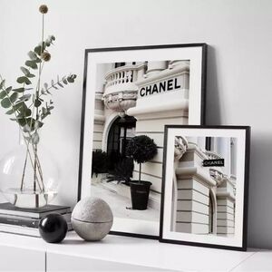 🔥NEW Coco Chanel Fashion Luxury Paris Street Store Window Shop print B&W photos